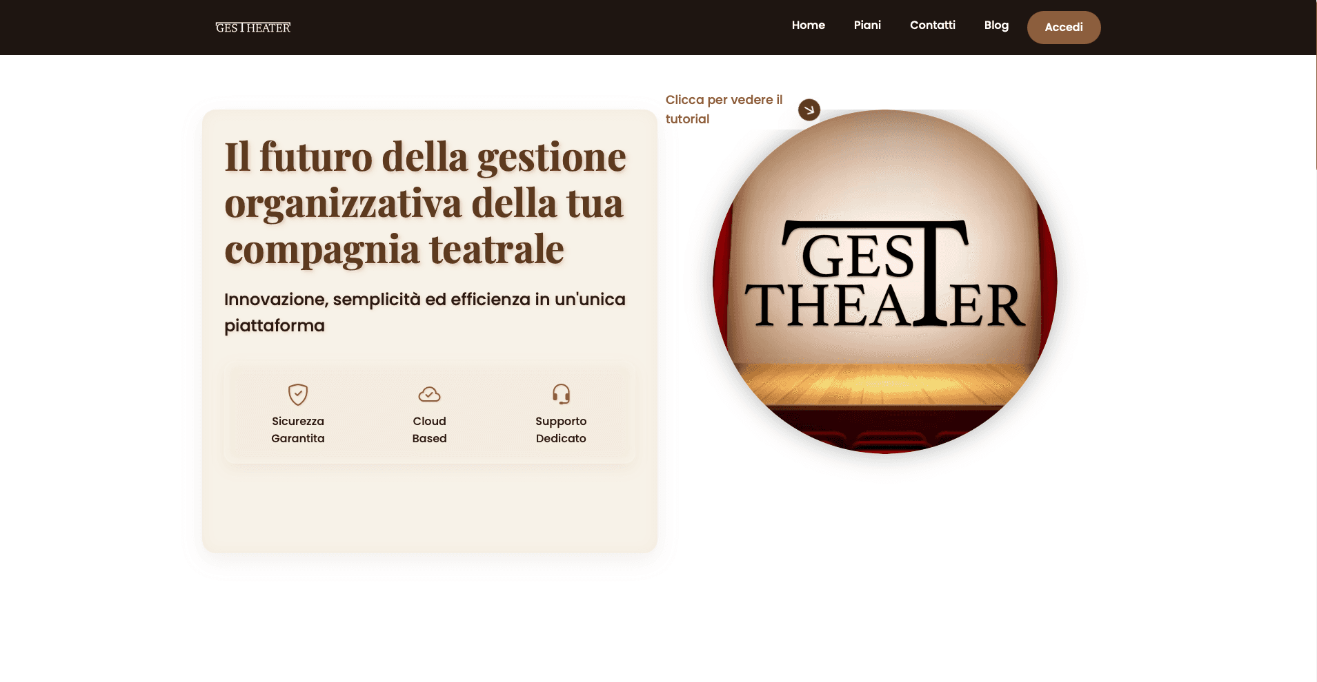 Copertina del progetto GesTheater